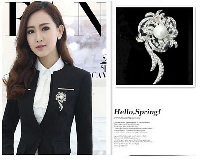 Broche femme en Zircon diamant - Ref 1171234 Image 17