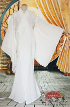 Custom-made white ancient style large sleeve robe Hanfu summer can be used as a nightgown pajama soft