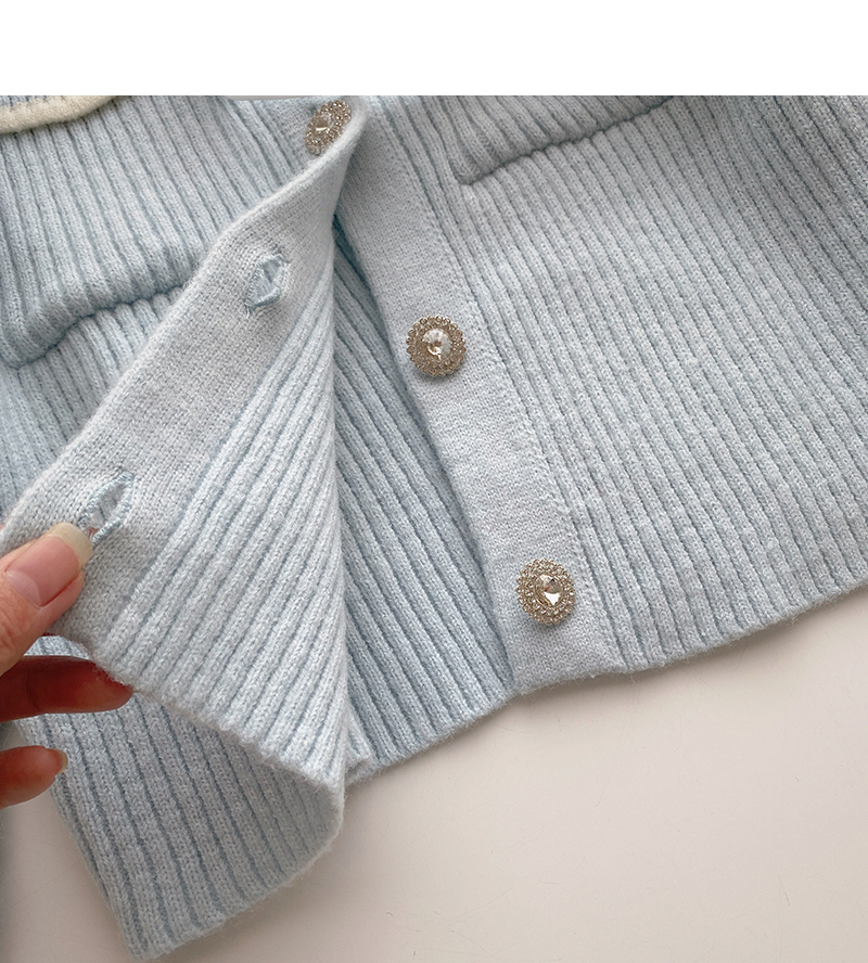 Title 13, Top corto francese da donna con fiocco e fibbia...