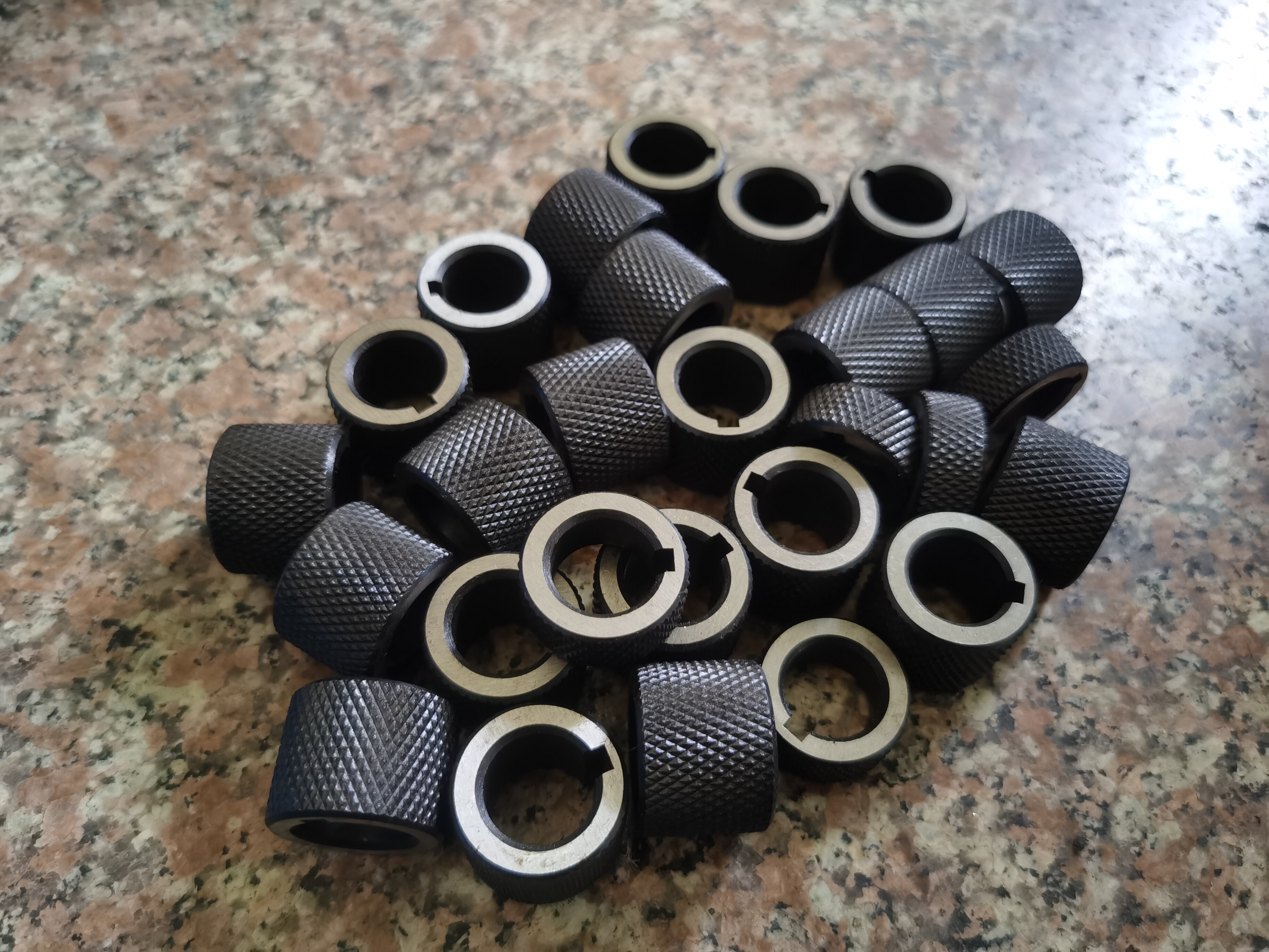 Spacer for hobbing machine 16