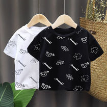 100% cotton children short sleeve T-shirt girls boys summer new childrens clothing cartoon print baby top ins