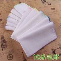 Pure White Children Cartoon Pure Cotton Handkerchief Lady Full Cotton Handkerchief Scarlet man white handkerchief