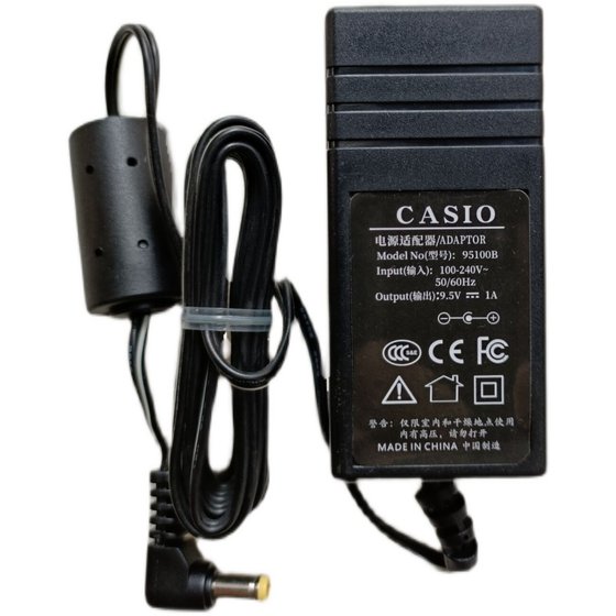 카시오 전자 오르간 전원 코드 9.5V1AAD-E95100LW 어댑터 CASIO 충전기에 적합