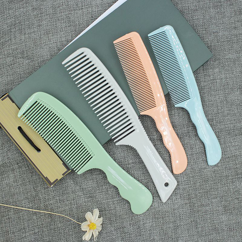 Not easily snapped for home portable plastic comb minimalist curly hair straight hair long hair comb durable students wide teeth dense teeth comb