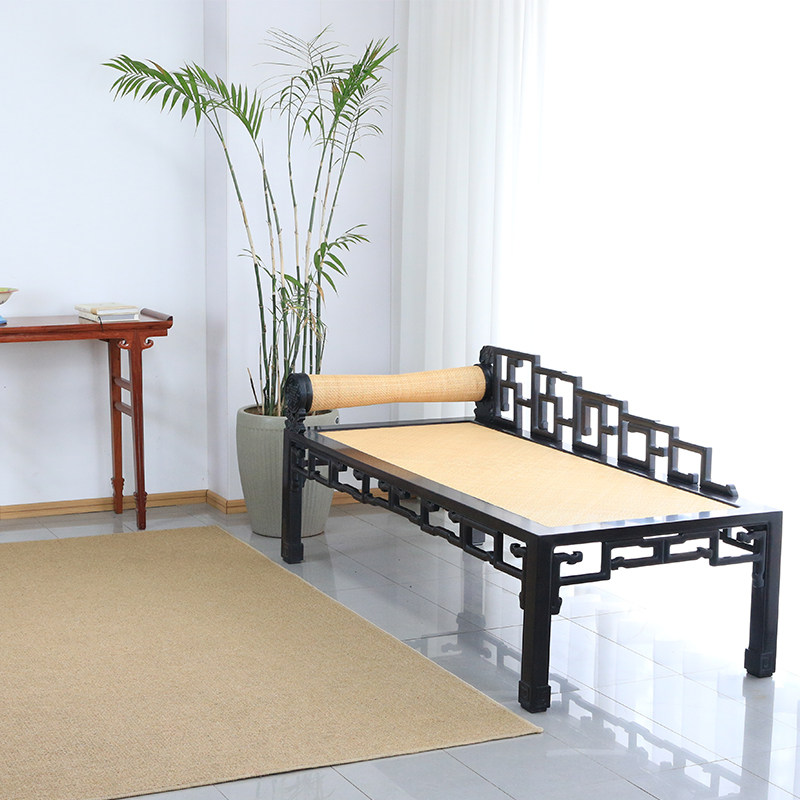 Su Writers Heart red wood Ming style Purple Light Sandalwood Princess Bed Living Room Your Courteous tatami bed sofa bed Rohanta-Taobao