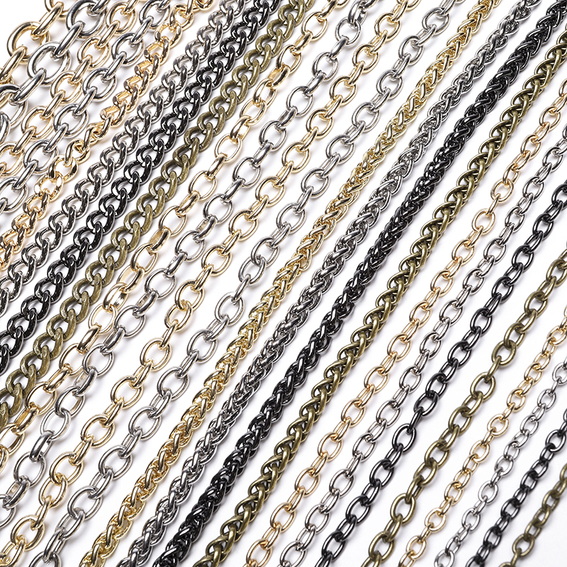 Decorative iron chain DIY chain Accessories chain tag hanging chain Shoulder bag chain High-grade vigorously O word extension chain