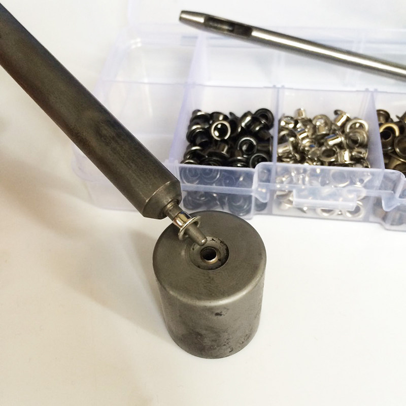 Люверсы 服装不生锈铜鸡眼配新手工具套装加盒子 手袋装饰金属透气眼