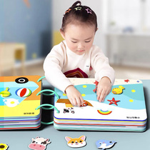 Baby Quiet Book Early Teaching Velcro Hand Tear Sticky Book Childrens Puzzle Mathematics Enlightenment Infant Cognitive Toys