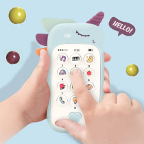 Baby cartoon simulation mobile phone smart toy childrens music portable early education story machine multi-function mini bilingual