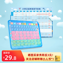 Chinese Pinyin Learning artifact aoe consonant vowel alphabet sound early education wall chart spelling professional training machine