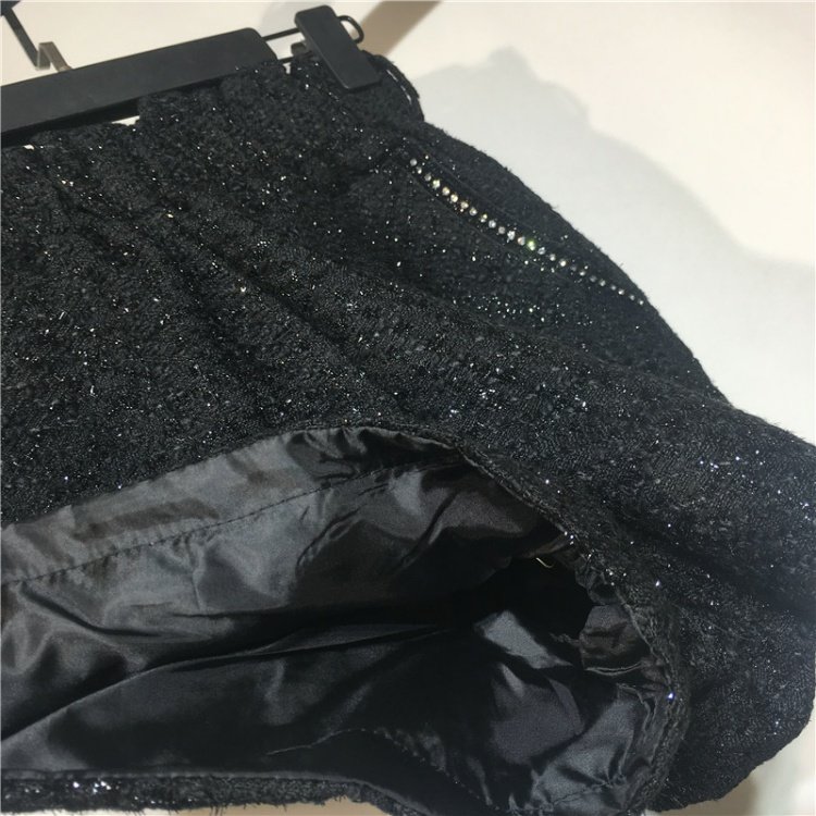 Phiên bản túi Hàn Quốc cực ngầu với kim cương nước hoa nhỏ quần short nữ mùa thu đông 2018 mới quần cạp cao quần ống rộng ống rộng quần áo nữ