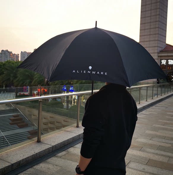 Alien Alienware umbrella straight handle umbrella carbon fiber material rain stick big umbrella spot