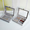 Earrings, earrings, transparent jewelry box affordable