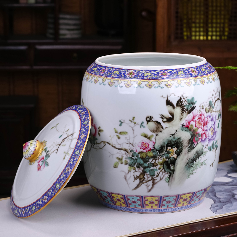 Jingdezhen ceramic tea pot creative move fashion wind restoring ancient ways furnishing articles puer tea cake store tea pot size