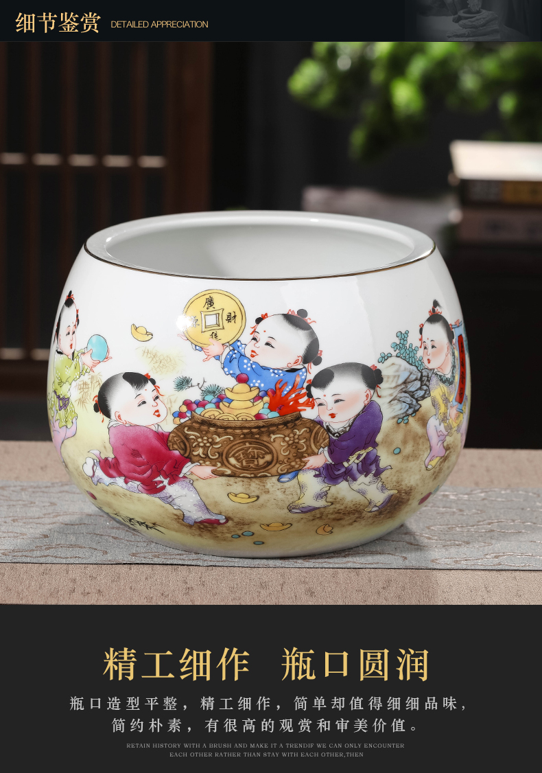 The cornucopia of jingdezhen ceramics decoration of Chinese style living room porch a thriving business furnishing articles installed opening gifts