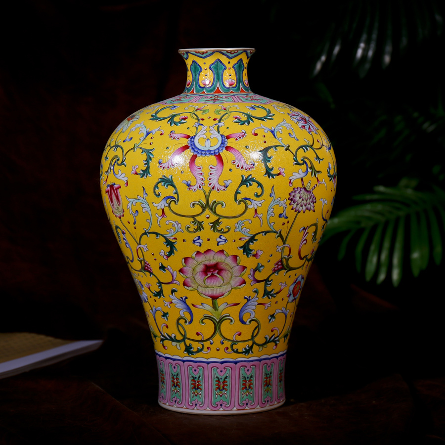 Archaize ceramic vase furnishing articles do old jingdezhen mei decorative antique decoration home sitting room handicraft collection bottle