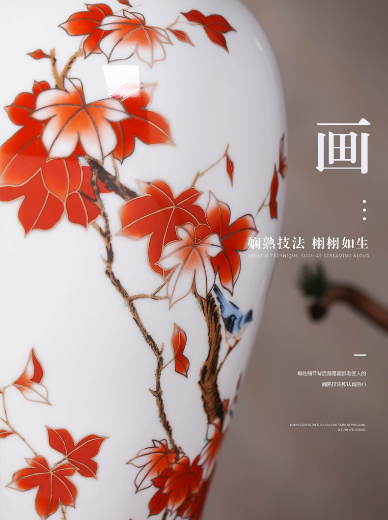 Jingdezhen ceramics porcelain child sitting room adornment of Chinese style furniture place to live in a lucky bamboo vases, large flower arrangement