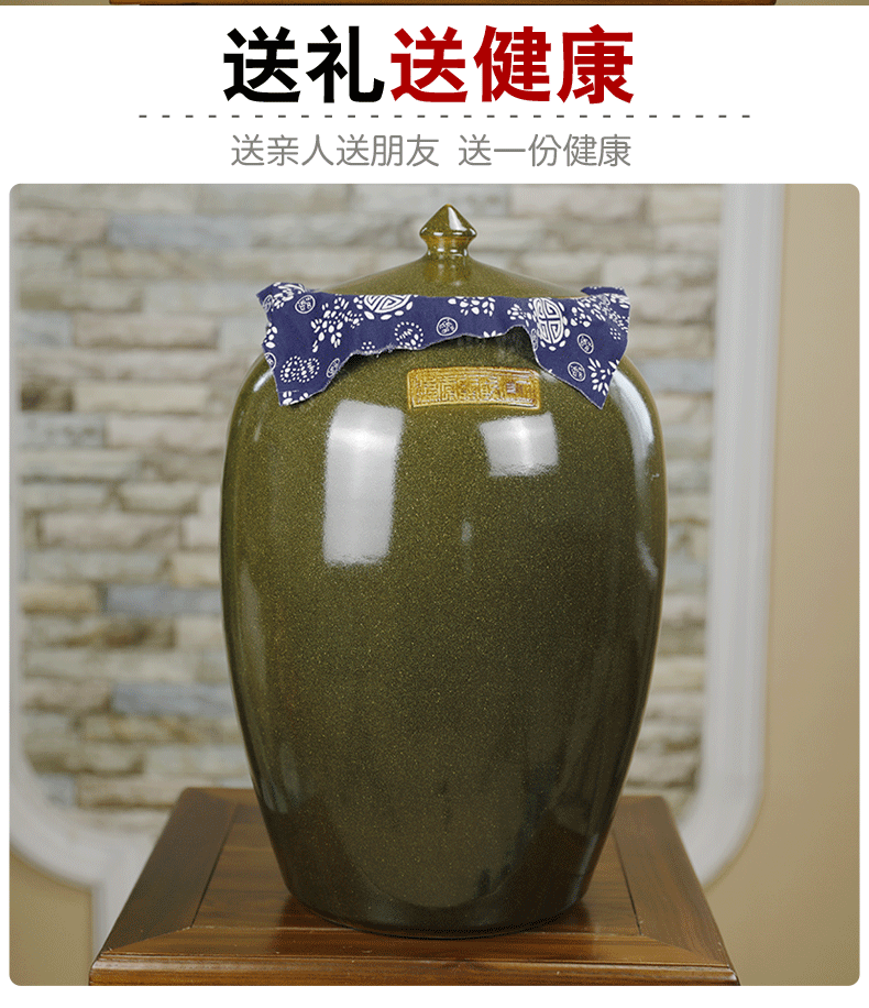 Jingdezhen puer tea cake caddy fixings ceramic large storage POTS large tea urn tea heavy barrels tong home