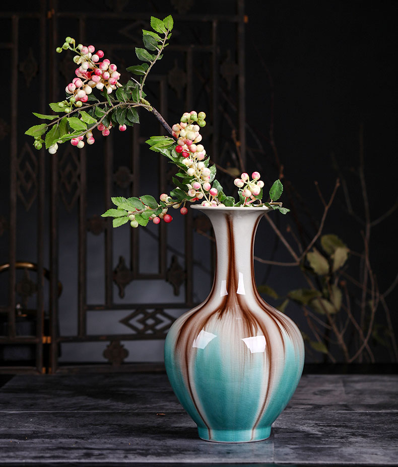 Jingdezhen ceramics vase decoration handicraft sitting room creative porcelain furnishing articles furnishing articles flower implement household