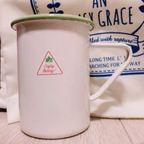 Japan LOGOS Outdoor Camping Field Portable Anti-Burn Handle Anti-Fall Camping Cup Enamel Cups Glass Spot