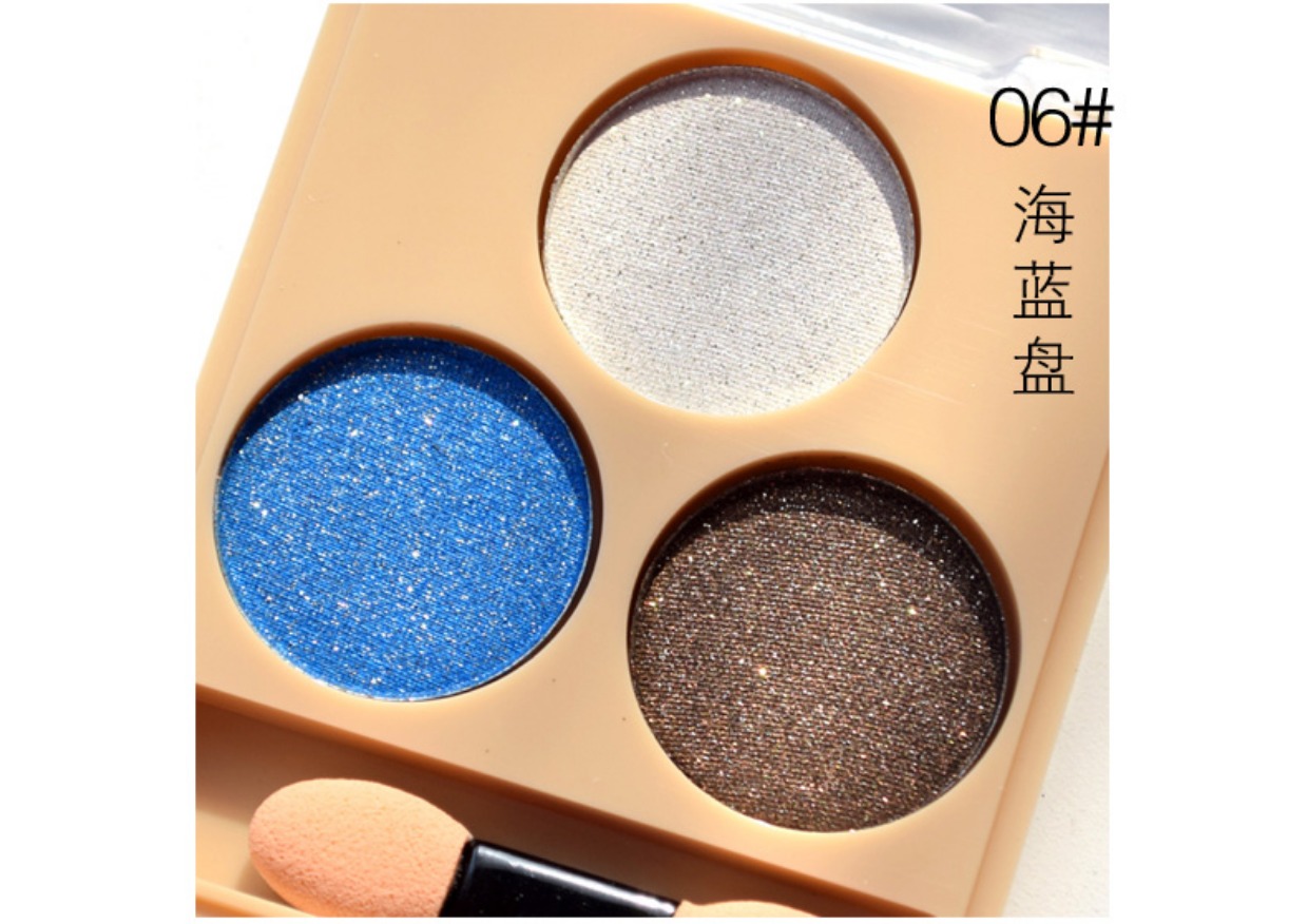 Phấn mắt Pearlescent màu đất mờ mắt phấn mắt màu nude trang điểm lười biếng không thấm nước không nở hoa cô gái mới bắt đầu Hàn Quốc bảng mắt 3ce 4 màu