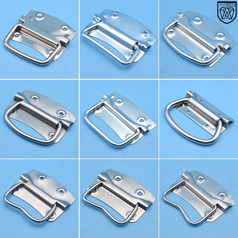 Handle 304 stainless steel pull ring sheet iron handle industrial wooden case aluminum case pull handle kit equipment box handle