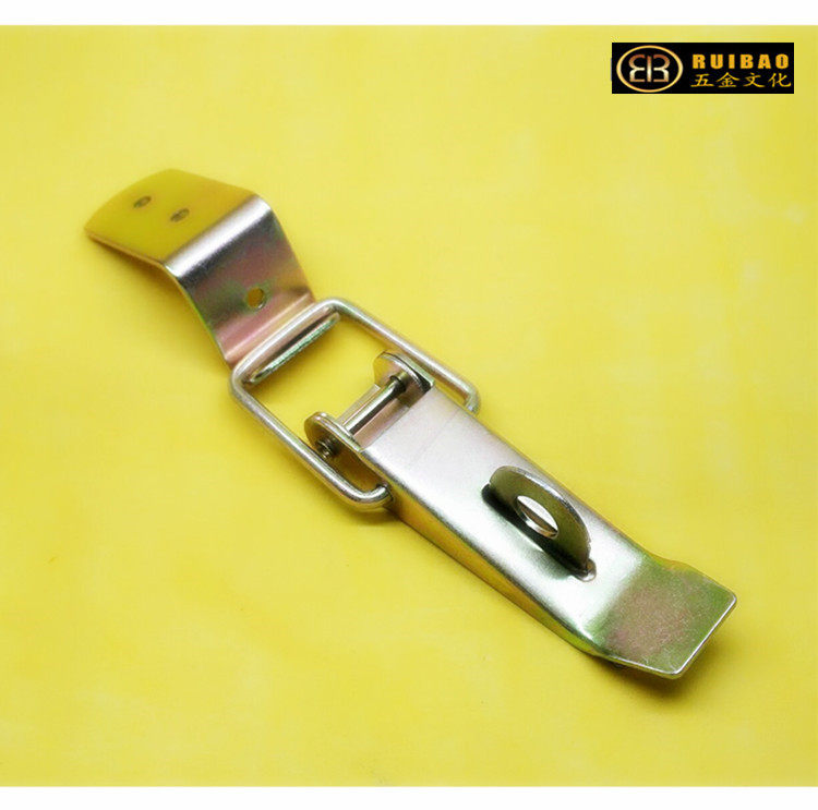 Hardware lock bag buckle thickened and weighted confidential box buckle lock 5302 iron aluminum box color zinc wooden box buckle