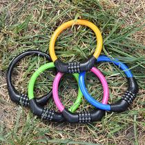 Bike lock Anti-theft portable girl child bike lock anti-theft steel wire Soft long coded lock 6 bits 4 bits