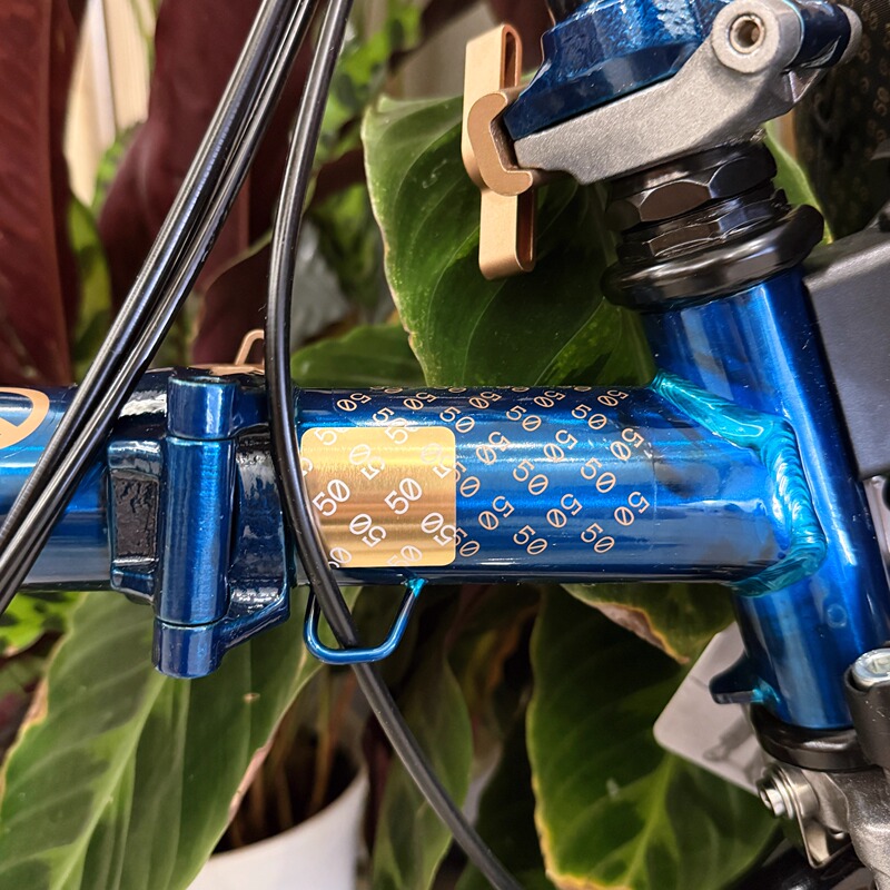 Anti-Scratch Stickers Suitable for Xiaobu Guobu Folding Bicycle Accessories 50Th Anniversary Commemorative T-Tube Rear Fork Five-Way Protection Sticker