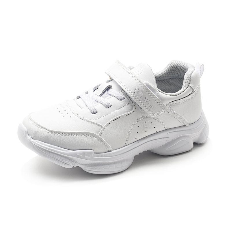 Primary School Students' Genuine Leather White Shoes, Lightweight and Breathable Dad Shoes for Older Children, Large Size Soft-Soled Trendy Sneakers for Teenagers Primary School Students' Genuine Leather White Shoes, Lightweight and Breathable Dad Shoes for Older Children, Large Size Soft-Soled Trendy Sneakers for Teenagers