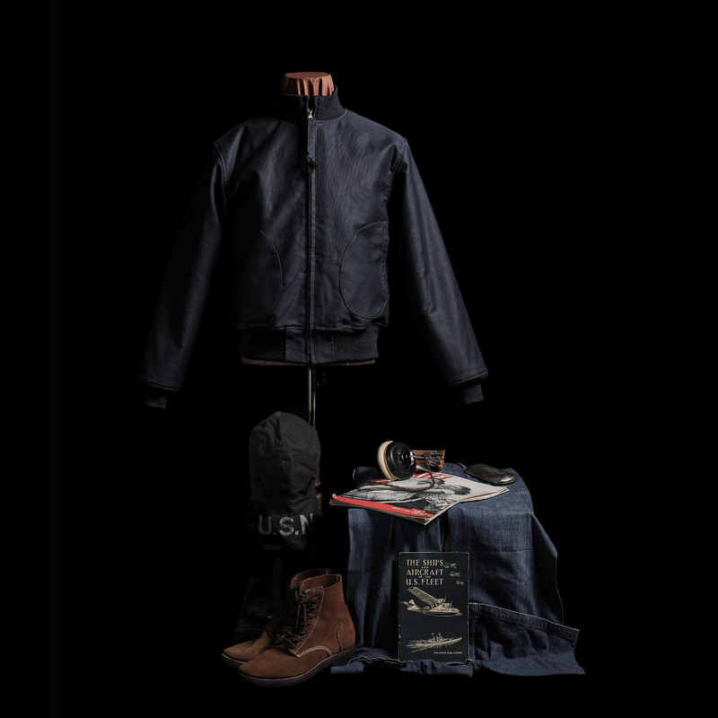 Gizemo 2026 Authentic Replica Naf Flight Jacket Warm Alpaca Wool Vintage Deck Jacket