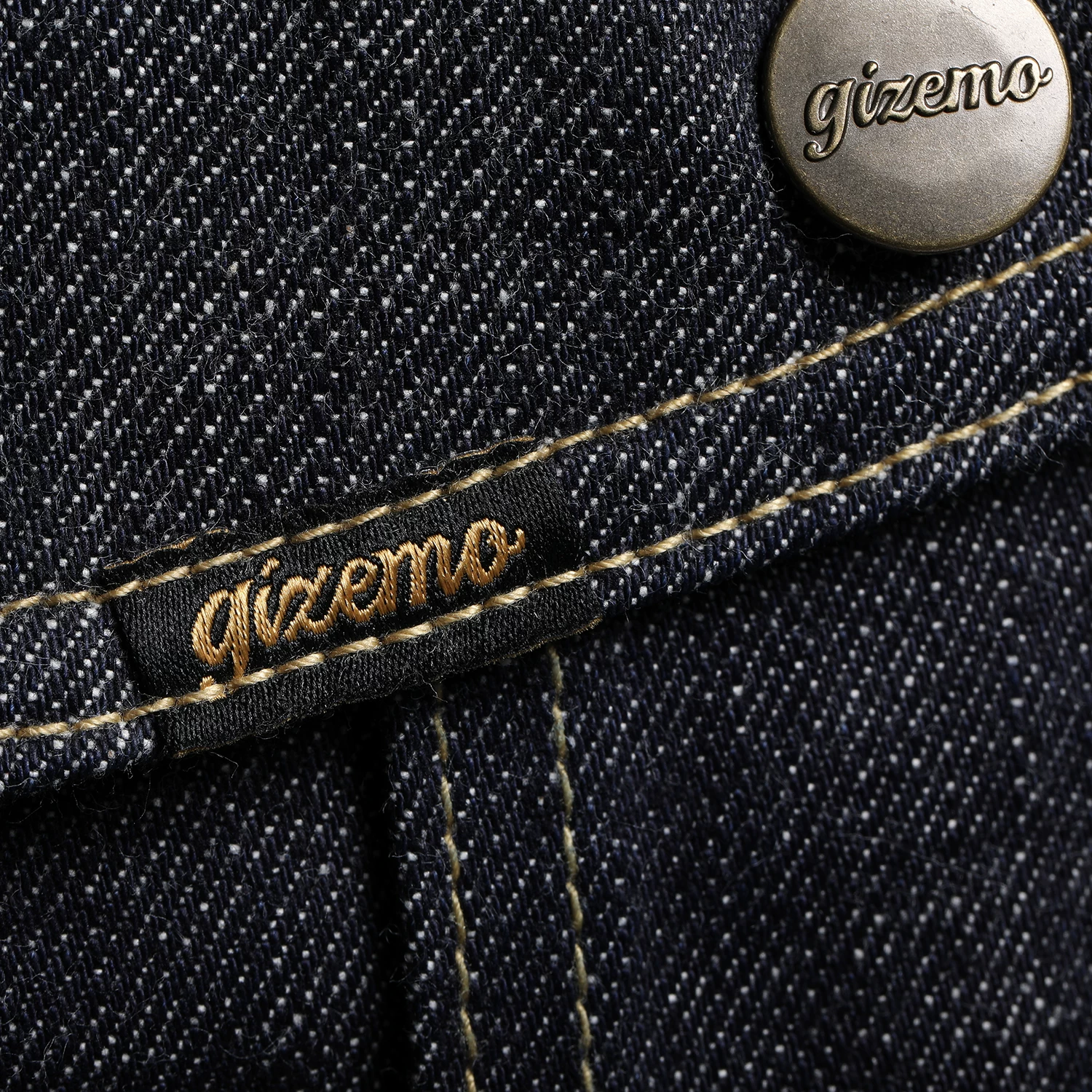 Japanese denim retro cotton jacket, American style, slim fit