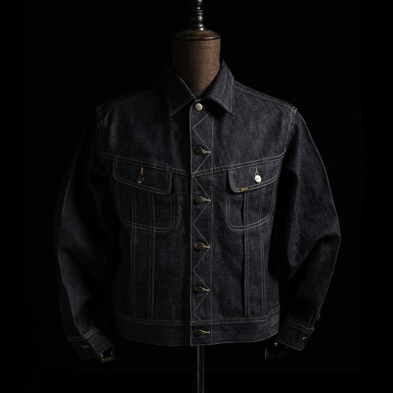 Gizemo Japan Okayama Pink Fabric Vintage 777 Denim Jacket 101J Amekaji Denim Jacket
