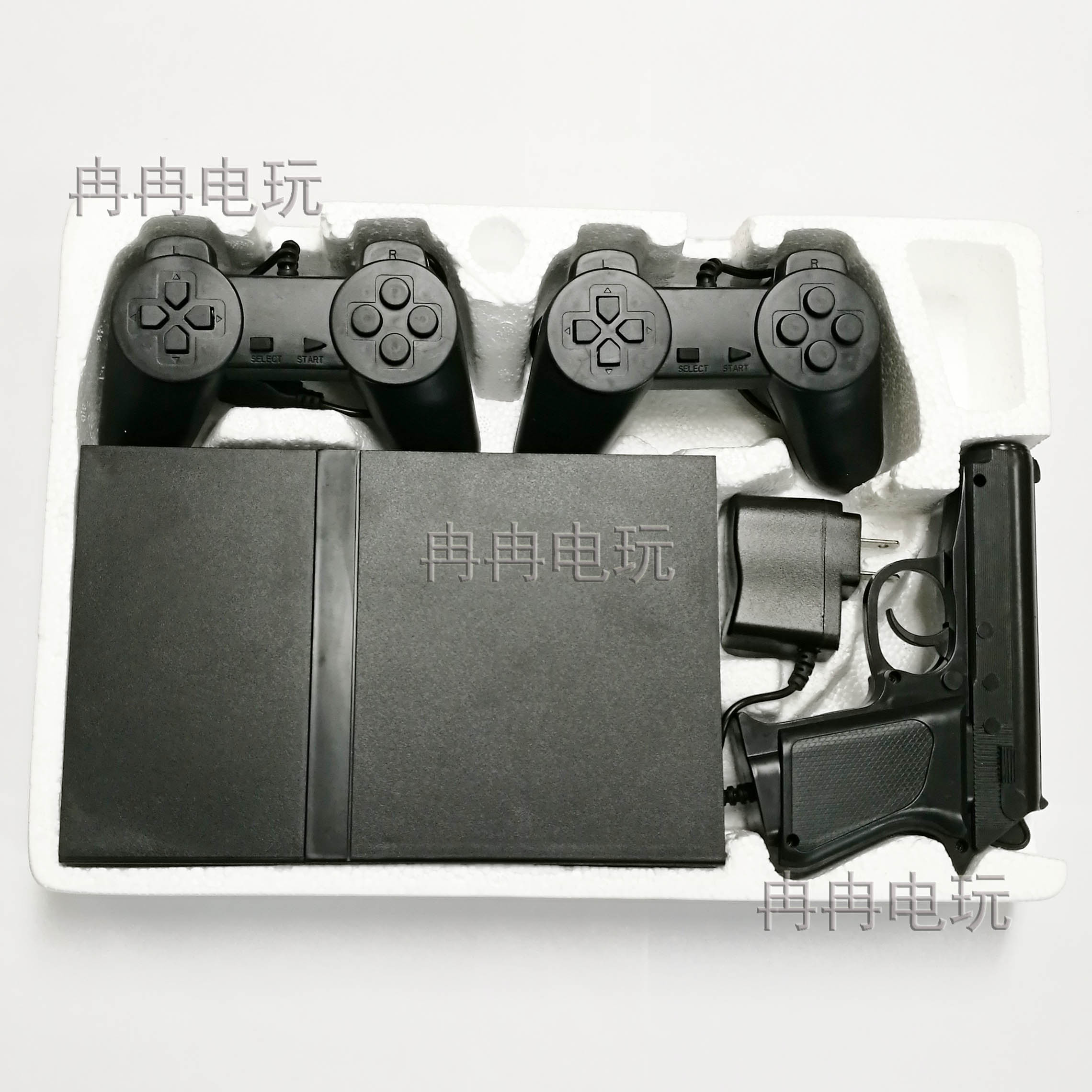 Nintendo red and white game machine home yellow card handle double TV game machine retro red and white machine FC card machine