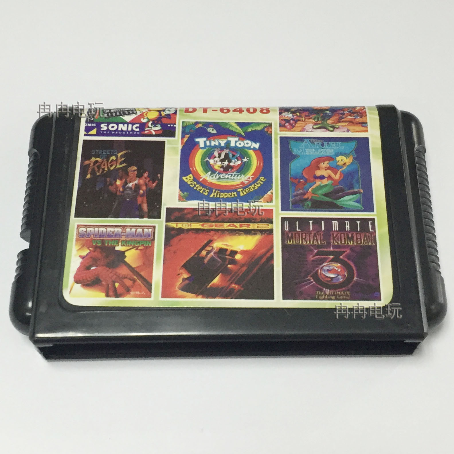 Sega SEGA gaming card console card black card 16 bits of Cargels Three people group Spiderman Rabbit baby 6408
