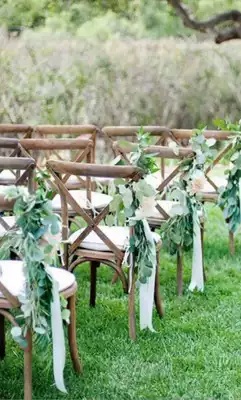 Shanghai wedding opening annual meeting door pavilion stage construction-wooden bamboo chair backrest chair rental rental supplier