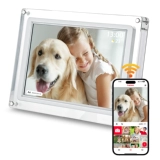 Акриловая цифровая фоторамка, сенсорный мобильный телефон, электронный фотоальбом, батарея, 32G, 10.1 дюймов, сенсорный экран