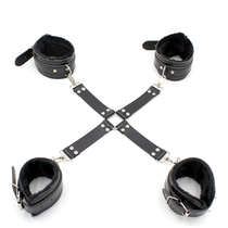 Cross buckle male and female with erotic toy sm bundle bondage suit alternative flirting couple sex articles leather whipping handcuffs