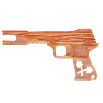 6 continuous hair assembly leather band gun Crystal acrylic plastic rubber band gun puzzle assembly rubber band 6 continuous hair