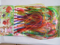 3mm colorful tube hollow tube color handmade braided Crystal Silk plastic filaments 40