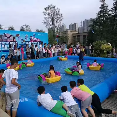 Inflatable swimming pool children parent-child hand boat swimming pool large catch fish pond bubble pool sand pool fishing ocean ball pool