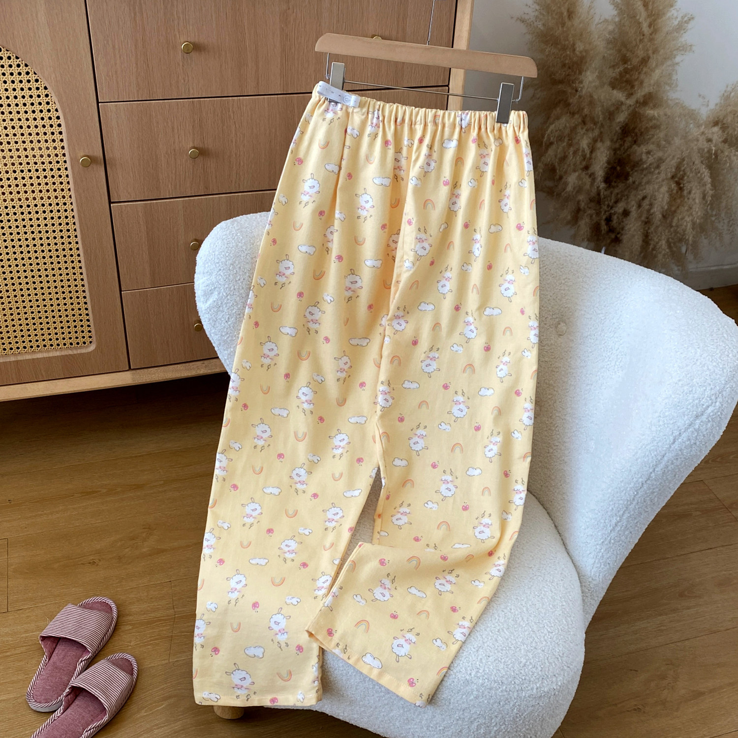 小个子孕妇八分裤纯棉磨毛妇睡裤纯棉月子裤加肥加大胖mm妹200斤3 — 18