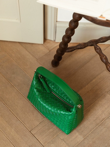 Плетеный весенний ланч-бокс, летняя сумка на одно плечо, из натуральной кожи