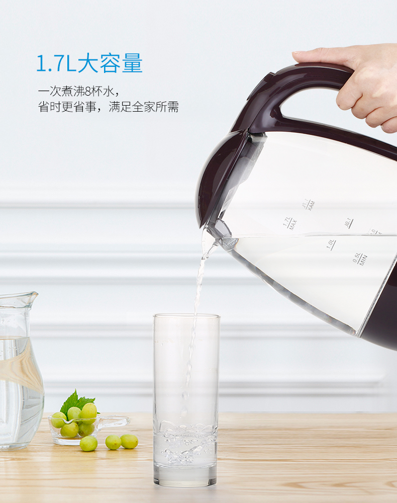 Ấm đun nước điện Zoomland / Zhuolang F-622 ấm đun nước tự động tắt nguồn bằng thép không gỉ 304 - ấm đun nước điện ấm siêu tốc 5 lít