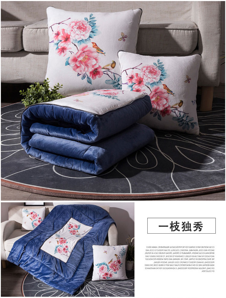 Đa năng cá tính dễ thương đệm xe gấp gối chăn kép sử dụng dày ấm gối giường lớn trở lại - Trở lại đệm / Bolsters gối trang trí sofa