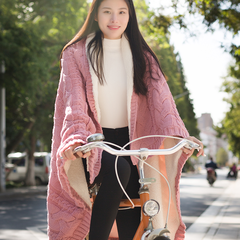 Bài thơ corega nap chăn dòng đan giả cashmere chăn nhỏ gọn sofa văn phòng điều hòa không khí giải trí chăn mền - Ném / Chăn chăn yuki