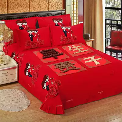 Wedding supplies wedding bed decoration early birth noble child mold creative wedding new room bedroom press bed doll happy decoration Template