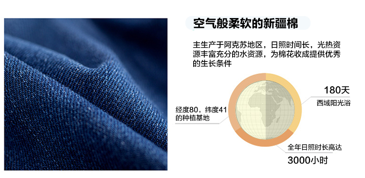 森马 男修身水洗牛仔裤 YKK拉链 图3