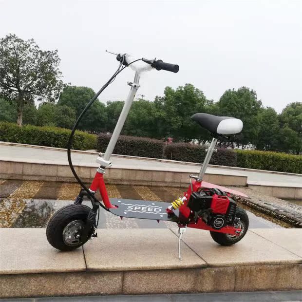 Xe tay ga xăng hai bánh có thể gập lại hai thì hỗ trợ nhiên liệu xe hơi di chuyển nhỏ - Trượt băng / Trượt / Thể thao mạo hiểm nón fornix