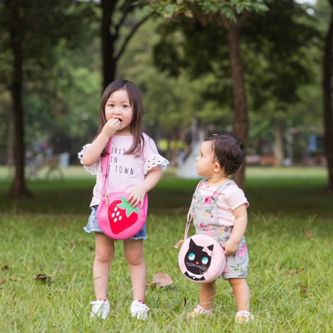 American Dabbawalla Walla bag kindergarten gift children's cross-body bag boy and girl baby small round backpack